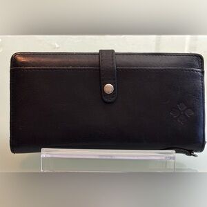 Patricia Nash Black Leather Wallet